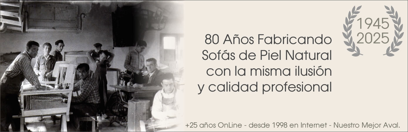 Sofás de piel artesanos españoles
